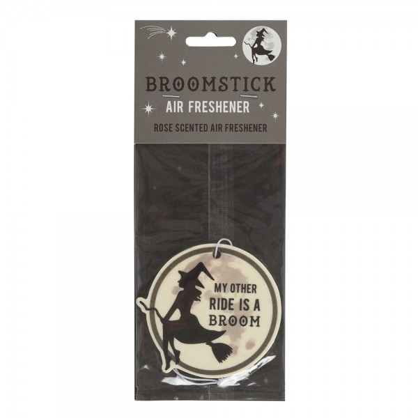 Air Freshener - Witch On Broom - Rose