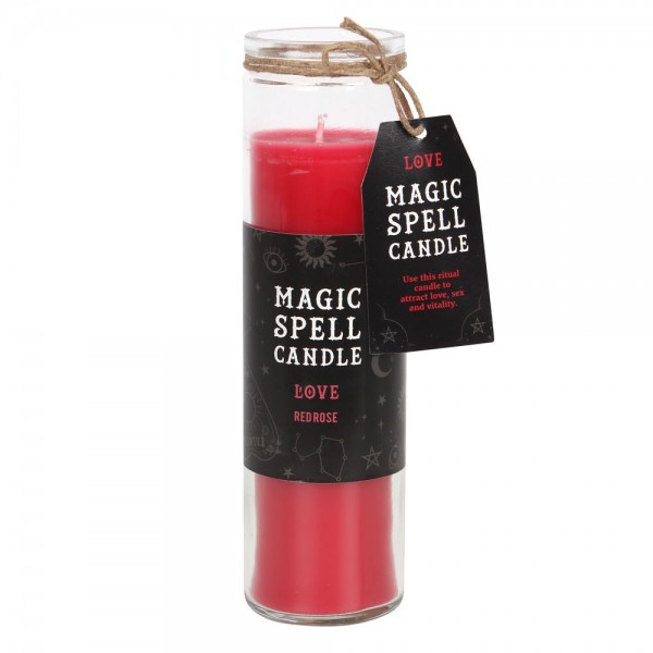 Magic Spell Candle: Love - Red Rose