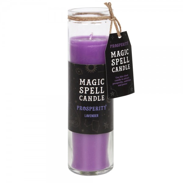 Magic Spell Candle: Prosperity - Lavender