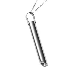 Mindful Breathing Necklace - Silver