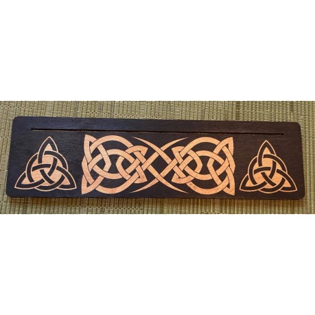 Tarot & Oracle Card Holder: Black, Celtic - 3 Cards