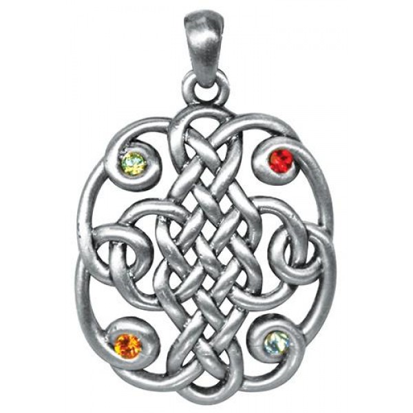 Celtic Knot Jewel Pendant