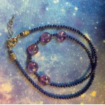 Lapis & Amethyst Crystal Necklace