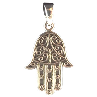 Hand Of Fatima Pendant, Sterling Hand Of Fatima Pendant, Sterling