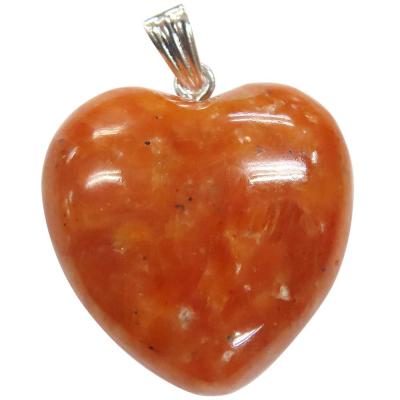 Orchid Calcite Heart Pendant Orchid Calcite Heart Pendant