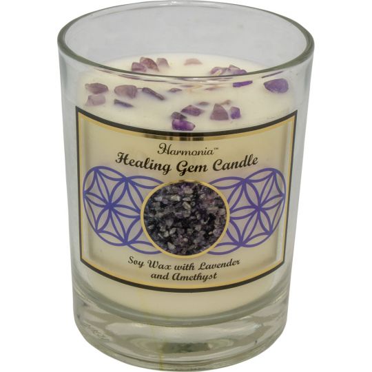 Crystal Soy Candle: Amethyst & Lavender Crystal Soy Candle: Amethyst & Lavender