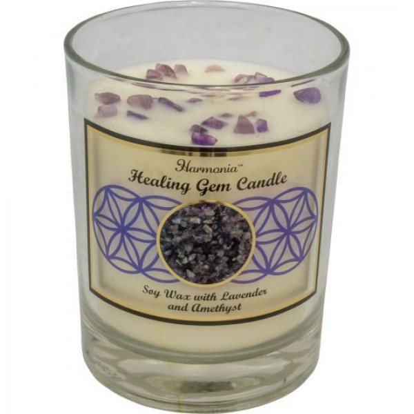 Crystal Soy Candle: Amethyst & Lavender