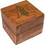 Moon Goddess Acacia Wood Box