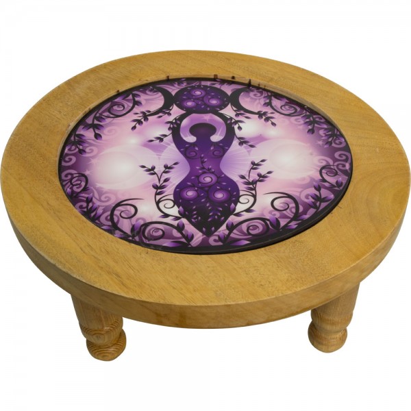 Purple Goddess Altar Table