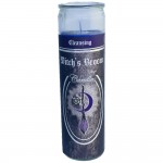 Glass Ritual Candle: Witchs Broom - Sage