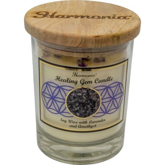 Crystal Soy Candle: Amethyst & Lavender Crystal Soy Candle: Amethyst & Lavender