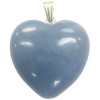 Angelite Gem Heart Pendant Angelite Gem Heart Pendant