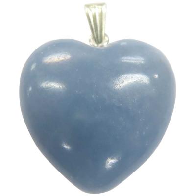 Angelite Gem Heart Pendant Angelite Gem Heart Pendant