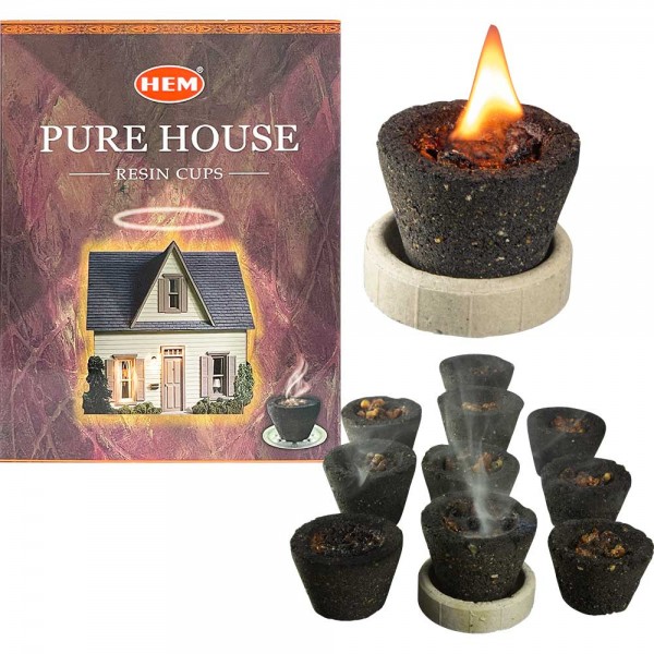 Resin Incense Cups: Pure House
