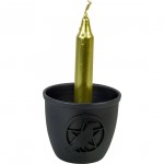 Mini porte-bougie à carillon: Raven Pentacle Pot