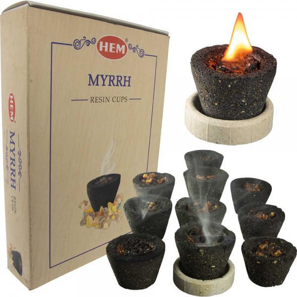 Resin Incense Cups: Myrrh