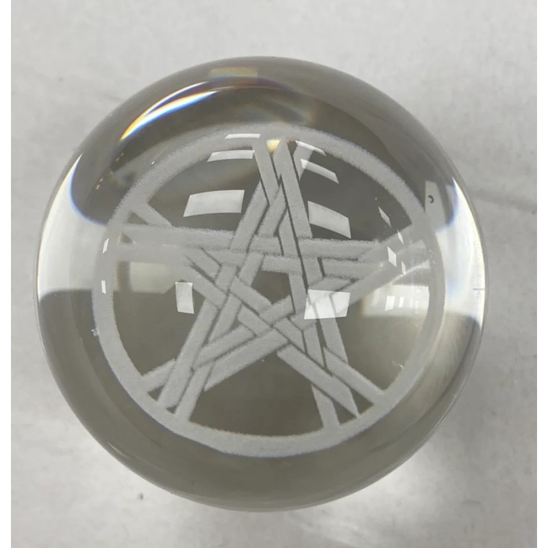 Sphère de Pentacle gravée Sphère de Pentacle gravée