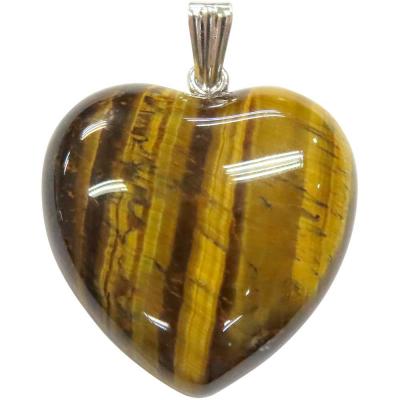 Tiger Eye Gem Heart Pendant Tiger Eye Gem Heart Pendant