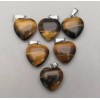 Tiger Eye Gem Heart Pendant Tiger Eye Gem Heart Pendant