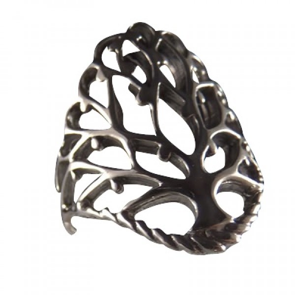 Tree Of Life Ring, Sterling, Lg