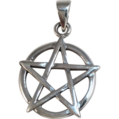 Pentacle Pendentif, Sterling Pentacle Pendentif, Sterling