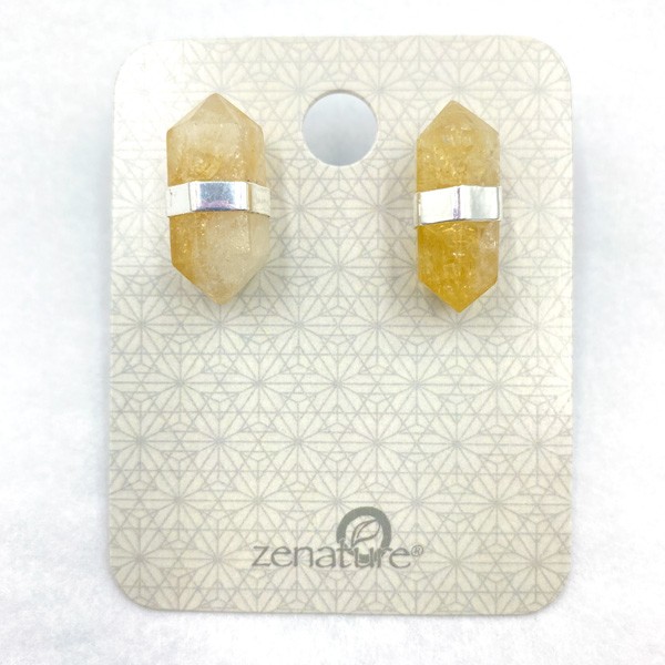 Boucles d’oreilles en cristal de citrine Boucles d’oreilles en cristal de citrine