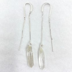Boucles d’oreilles en cristal de quartz