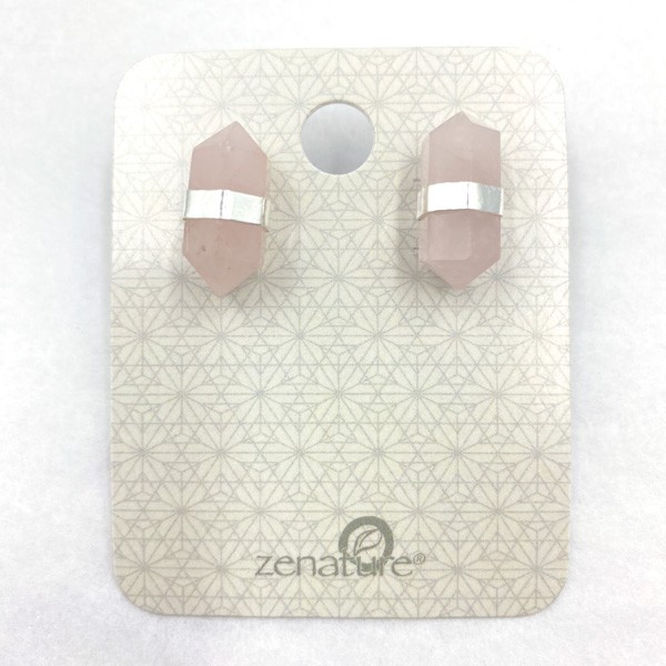 Rose Quartz Crystal Earrings Rose Quartz Crystal Earrings