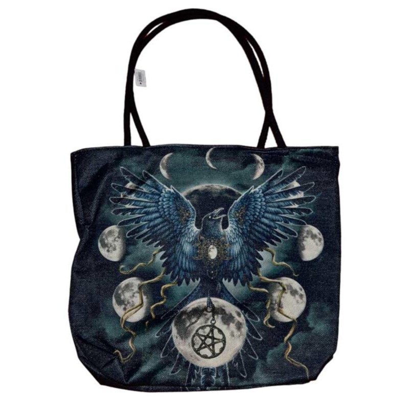 Tote Bag: Raven Moon Tote Bag: Raven Moon