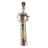 Chakra Sun Vial Pendant, Sterling