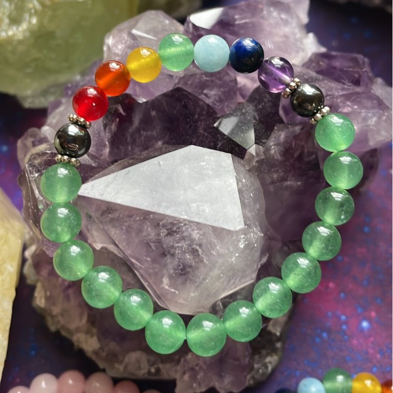 Bracelet Aventurine Chakra, Taille Enfant Bracelet Aventurine Chakra, Taille Enfant