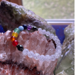 Ice Quartz Chakra Bracelet, Child Size