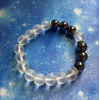 Bracelet de mise à la terre en quartz givré, taille enfant Bracelet de mise à la terre en quartz givré, taille enfant