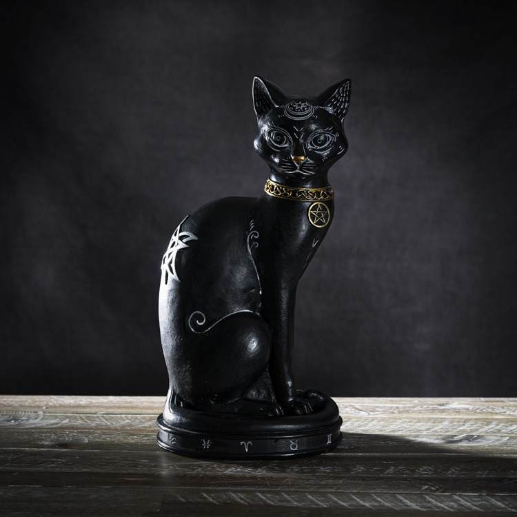 Sitting Witchy Black Cat Sitting Witchy Black Cat
