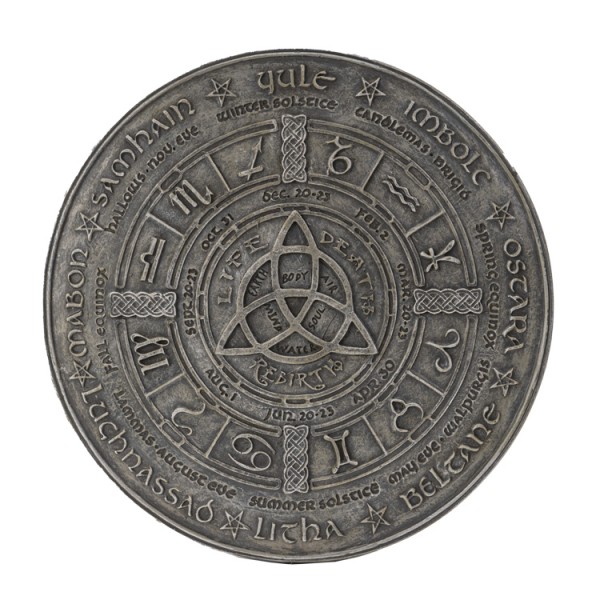 Triquetra Wheel Of The Year Plaque