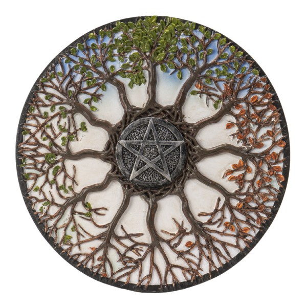 Pentagram Wheel Of Life Plaque