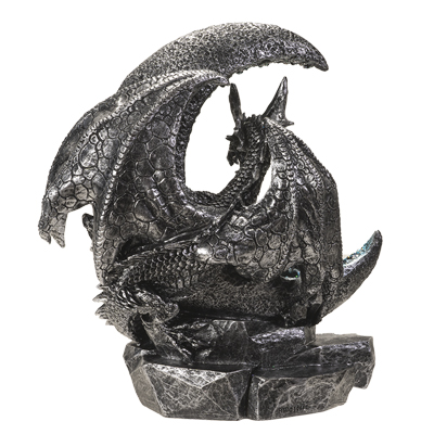 Dragon on Moon with LED Crystals Dragon on Moon with LED Crystals