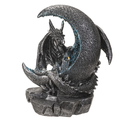 Dragon on Moon with LED Crystals Dragon on Moon with LED Crystals