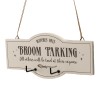 Witches Only Broom Parking Hanging Sign Witches Only Broom Parking Hanging Sign