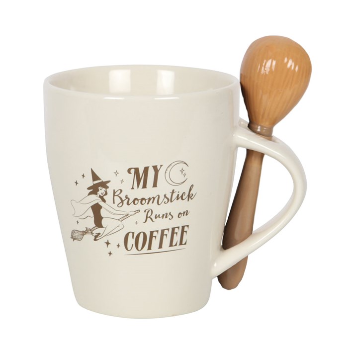 Mon balai fonctionne sur la tasse à café et la cuillère ensemble Mon balai fonctionne sur la tasse à café et la cuillère ensemble