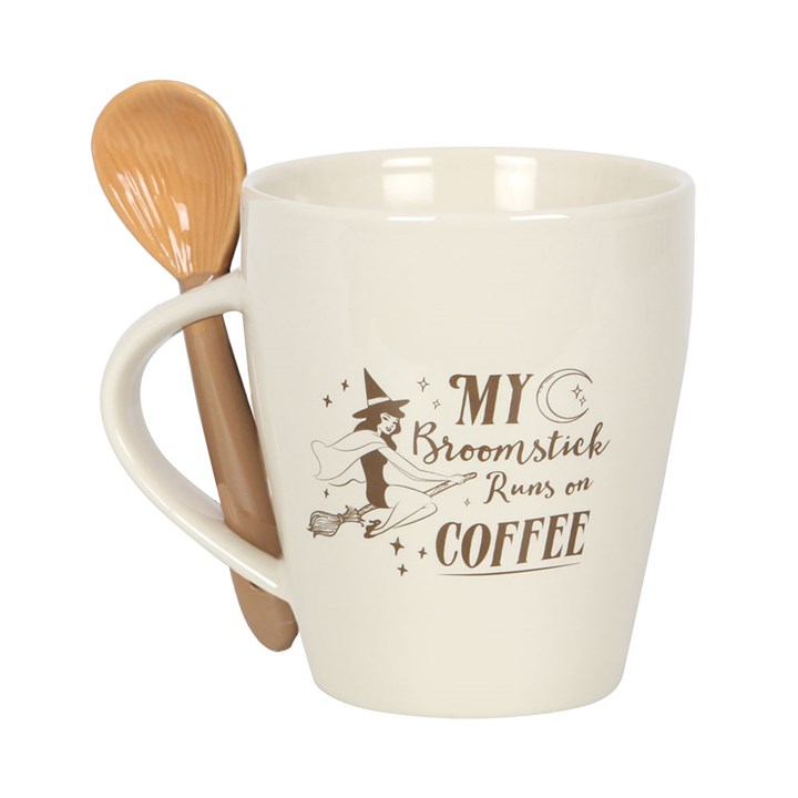 Mon balai fonctionne sur la tasse à café et la cuillère ensemble Mon balai fonctionne sur la tasse à café et la cuillère ensemble