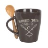 Sorcières Brew tasse à café avec cuillère à balai Sorcières Brew tasse à café avec cuillère à balai