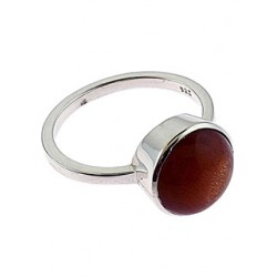 Sunstone Sterling Ring - Size 8