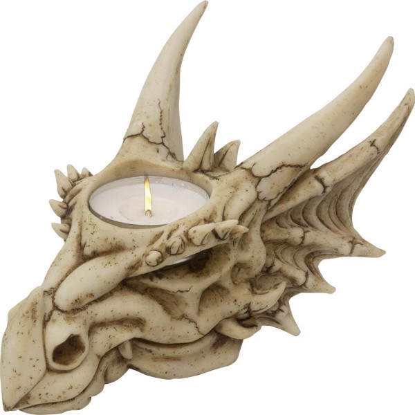 Dragon Skull Candle Holder
