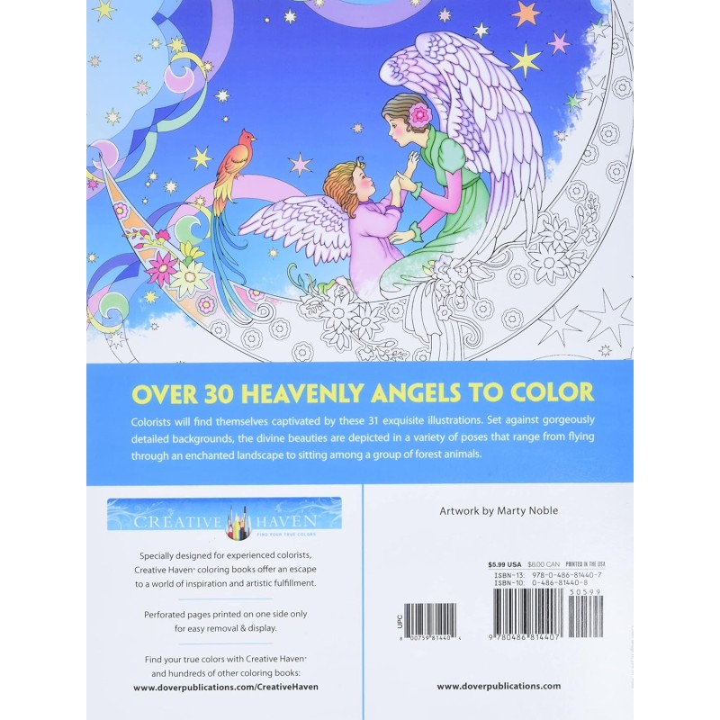 Creative Haven Elegant Angels Coloring Book Creative Haven Elegant Angels Coloring Book