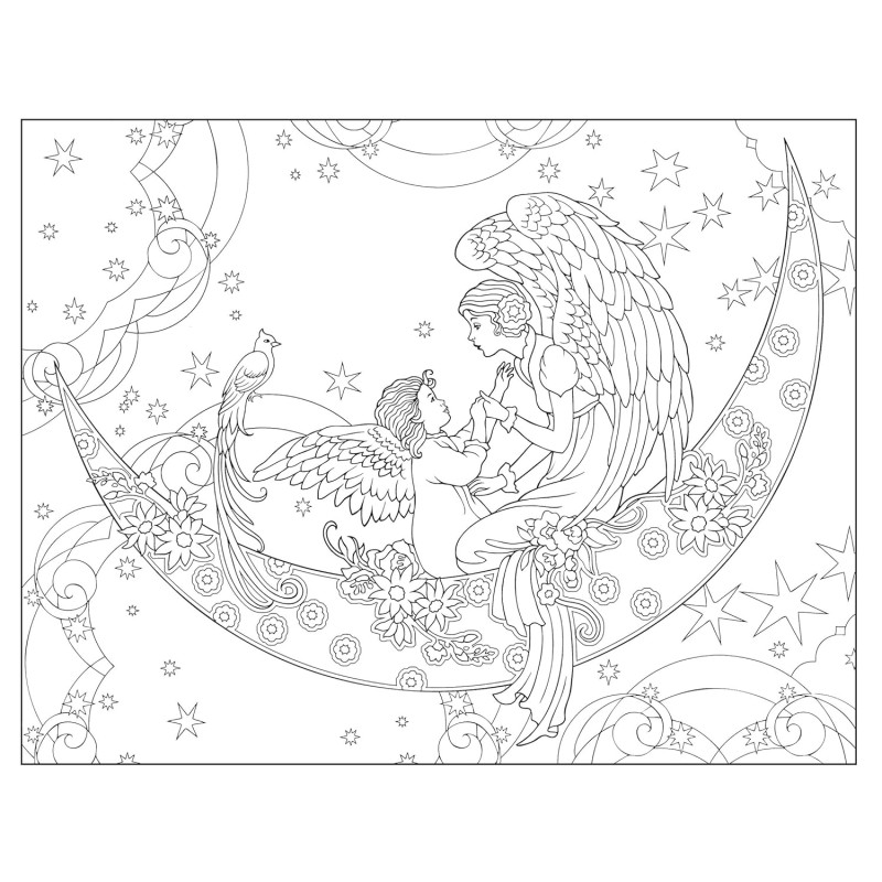 Creative Haven Elegant Angels Coloring Book Creative Haven Elegant Angels Coloring Book