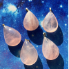 Teardrop Pendant: Rose Quartz Teardrop Pendant: Rose Quartz