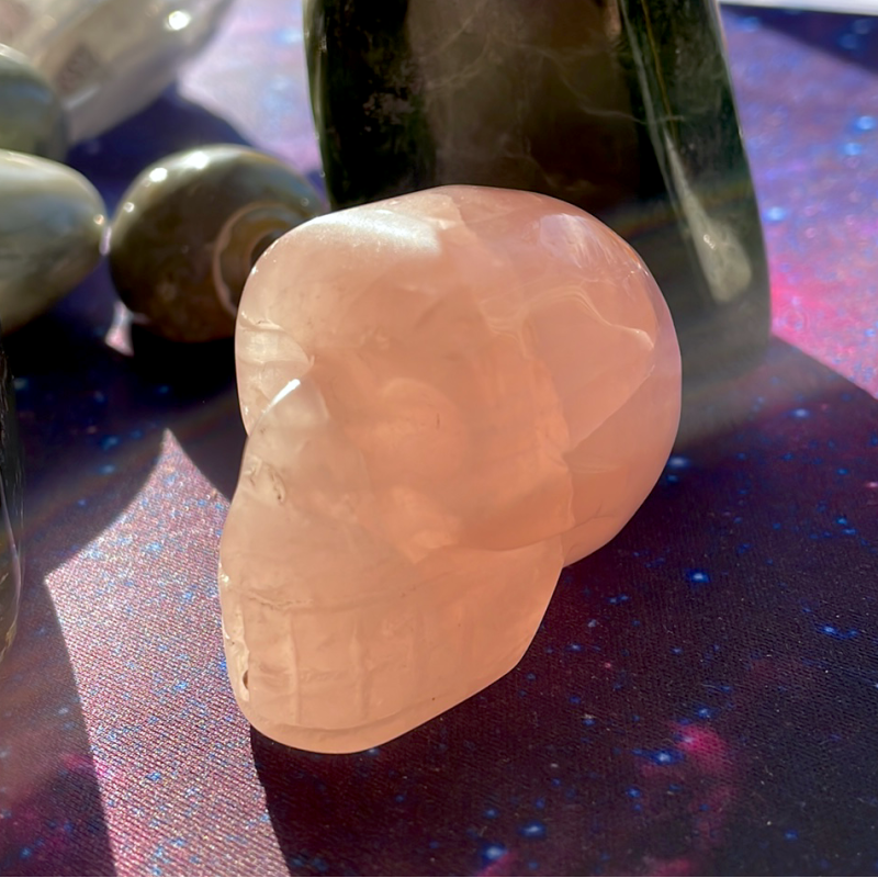 Crâne de Quartz rose Crâne de Quartz rose