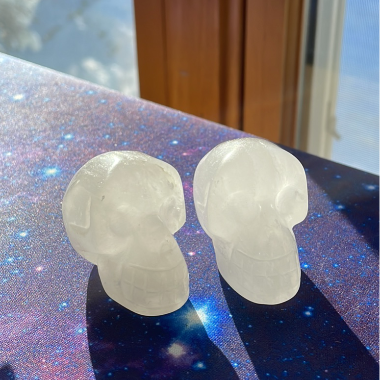 Crâne de cristal de Quartz blanc Crâne de cristal de Quartz blanc