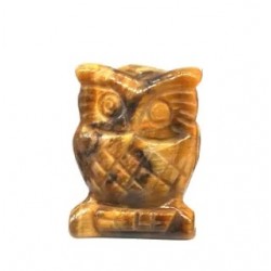Tiger Eye Owl Figurine